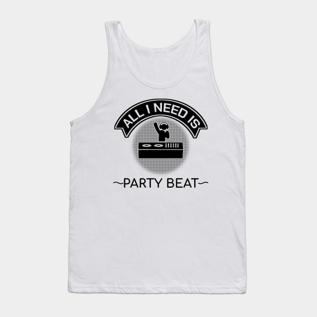 Party Beat Dj Dabbing Dance Bass Headphones Gift Tank Top by bigD